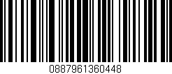 Código de barras (EAN, GTIN, SKU, ISBN): '0887961360448'