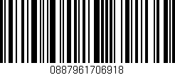 Código de barras (EAN, GTIN, SKU, ISBN): '0887961706918'