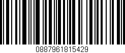 Código de barras (EAN, GTIN, SKU, ISBN): '0887961815429'