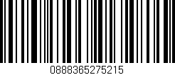 Código de barras (EAN, GTIN, SKU, ISBN): '0888365275215'