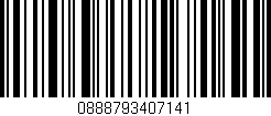 Código de barras (EAN, GTIN, SKU, ISBN): '0888793407141'