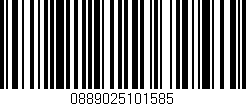 Código de barras (EAN, GTIN, SKU, ISBN): '0889025101585'