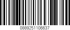 Código de barras (EAN, GTIN, SKU, ISBN): '0889251106637'