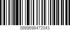 Código de barras (EAN, GTIN, SKU, ISBN): '0889698472043'