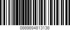 Código de barras (EAN, GTIN, SKU, ISBN): '0889894813138'