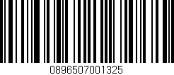 Código de barras (EAN, GTIN, SKU, ISBN): '0896507001325'
