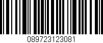 Código de barras (EAN, GTIN, SKU, ISBN): '089723123081'