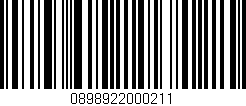 Código de barras (EAN, GTIN, SKU, ISBN): '0898922000211'