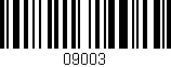 Código de barras (EAN, GTIN, SKU, ISBN): '09003'