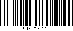 Código de barras (EAN, GTIN, SKU, ISBN): '0906772592180'