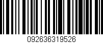 Código de barras (EAN, GTIN, SKU, ISBN): '092636319526'