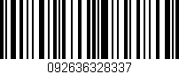 Código de barras (EAN, GTIN, SKU, ISBN): '092636328337'