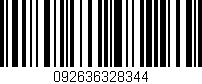 Código de barras (EAN, GTIN, SKU, ISBN): '092636328344'