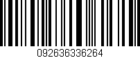 Código de barras (EAN, GTIN, SKU, ISBN): '092636336264'