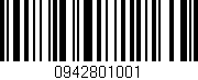 Código de barras (EAN, GTIN, SKU, ISBN): '0942801001'