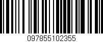 Código de barras (EAN, GTIN, SKU, ISBN): '097855102355'