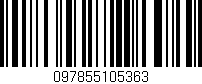 Código de barras (EAN, GTIN, SKU, ISBN): '097855105363'