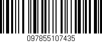 Código de barras (EAN, GTIN, SKU, ISBN): '097855107435'