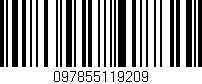 Código de barras (EAN, GTIN, SKU, ISBN): '097855119209'