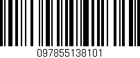 Código de barras (EAN, GTIN, SKU, ISBN): '097855138101'