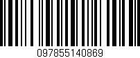 Código de barras (EAN, GTIN, SKU, ISBN): '097855140869'