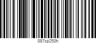 Código de barras (EAN, GTIN, SKU, ISBN): '097sp250h'