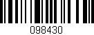Código de barras (EAN, GTIN, SKU, ISBN): '098430'