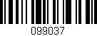 Código de barras (EAN, GTIN, SKU, ISBN): '099037'