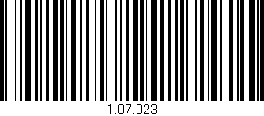Código de barras (EAN, GTIN, SKU, ISBN): '1.07.023'