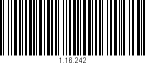 Código de barras (EAN, GTIN, SKU, ISBN): '1.16.242'