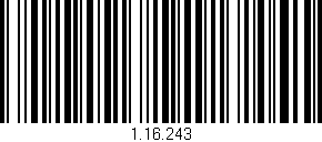 Código de barras (EAN, GTIN, SKU, ISBN): '1.16.243'