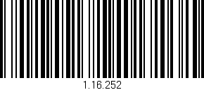 Código de barras (EAN, GTIN, SKU, ISBN): '1.16.252'