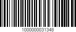 Código de barras (EAN, GTIN, SKU, ISBN): '1000000031348'