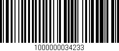 Código de barras (EAN, GTIN, SKU, ISBN): '1000000034233'