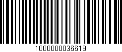 Código de barras (EAN, GTIN, SKU, ISBN): '1000000036619'