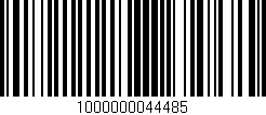 Código de barras (EAN, GTIN, SKU, ISBN): '1000000044485'