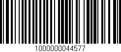 Código de barras (EAN, GTIN, SKU, ISBN): '1000000044577'