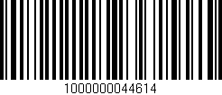 Código de barras (EAN, GTIN, SKU, ISBN): '1000000044614'