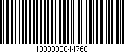Código de barras (EAN, GTIN, SKU, ISBN): '1000000044768'