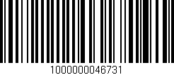 Código de barras (EAN, GTIN, SKU, ISBN): '1000000046731'