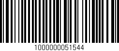 Código de barras (EAN, GTIN, SKU, ISBN): '1000000051544'