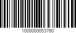 Código de barras (EAN, GTIN, SKU, ISBN): '1000000053760'