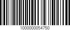 Código de barras (EAN, GTIN, SKU, ISBN): '1000000054750'