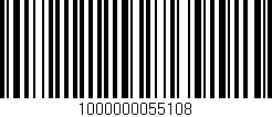 Código de barras (EAN, GTIN, SKU, ISBN): '1000000055108'