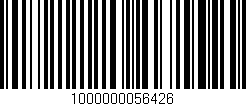 Código de barras (EAN, GTIN, SKU, ISBN): '1000000056426'