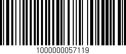 Código de barras (EAN, GTIN, SKU, ISBN): '1000000057119'