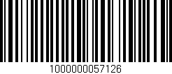 Código de barras (EAN, GTIN, SKU, ISBN): '1000000057126'