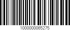 Código de barras (EAN, GTIN, SKU, ISBN): '1000000065275'