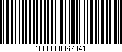 Código de barras (EAN, GTIN, SKU, ISBN): '1000000067941'