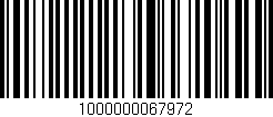 Código de barras (EAN, GTIN, SKU, ISBN): '1000000067972'